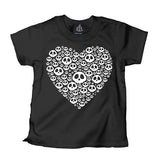 Skully Heart Kid's T-Shirt