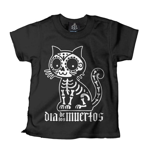 Dia De Los Muertos Kitty Kid's T-Shirt