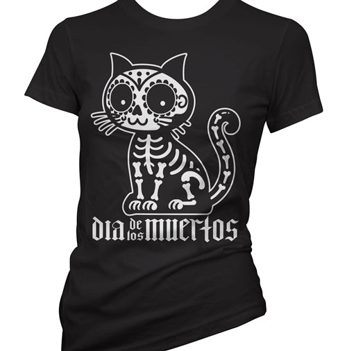 Dia De Los Muertos Kitty Women's T-Shirt