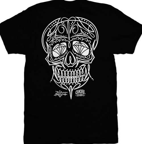 Pinstripe Skull Men's T-Shirt