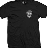 Pinstripe Skull Men's T-Shirt