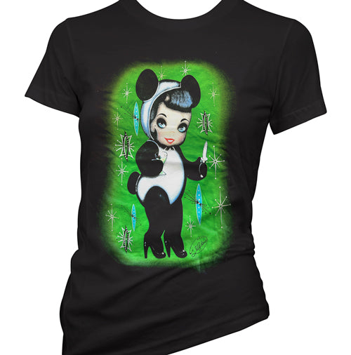 Lucky Hellcat OG Panda Girl Women's T-Shirt