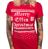 Merry Effin Christmas Ugly Sweater Women's T-Shirt