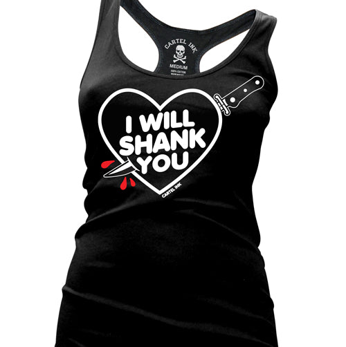 I Will Shank You Women's Racer Back Tank Top