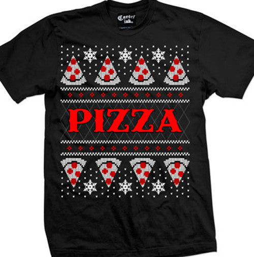 Pizza Ugly Christmas Men's T-Shirt