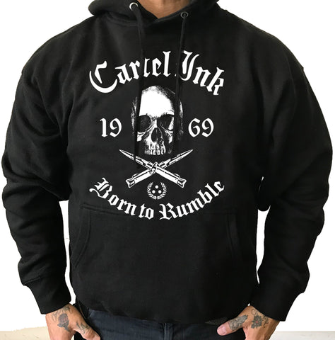 Tattooed Low Life Pullover Back Print Hoodie Men's Design-LIMITED EDITION