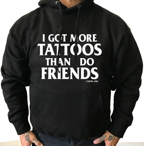 Tattooed Low Life Pullover Back Print Hoodie Men's Design-LIMITED EDITION