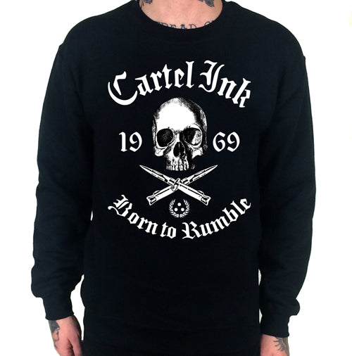 Born To Rumble Crew Neck Sweat Shirt