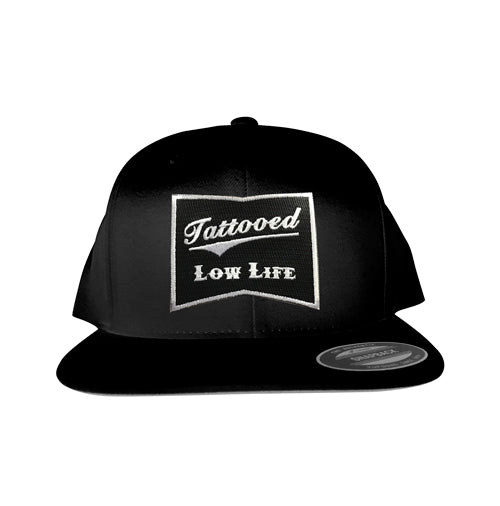 OG Tattooed Low Life Snapback Hat Black