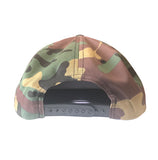 Tattooed Low Life Embroidered Patch Camouflage Snapback Hat