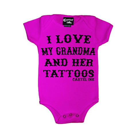 I Love My Dad and His Tattoos Infant's Onesie