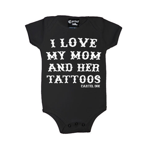 I Love My Dad and His Tattoos Infant's Onesie