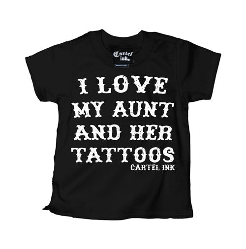 I Love My Aunt and Her Tattoos Kid's T-Shirts