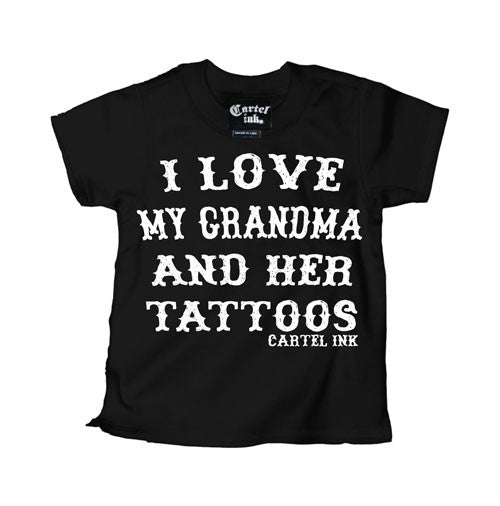 I Love My Grandma and Her Tattoos Kid's T-Shirt