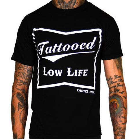 Pocket Logo Tattooed Low Life Men's T-Shirt