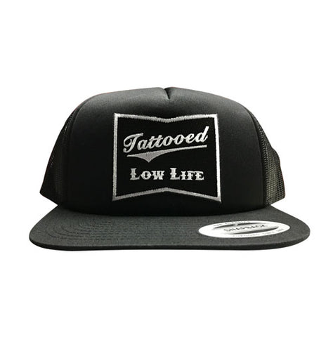 OG Tattooed Low Life Snapback Hat Black